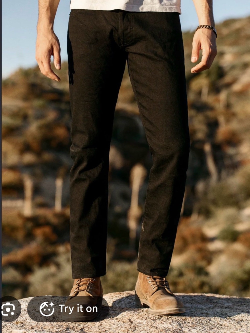 Imogen + Willie Barton Jean in Black Rigid Sz 29